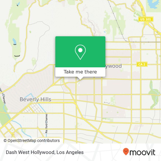 Mapa de Dash West Hollywood