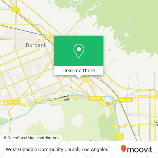 West Glendale Community Church map