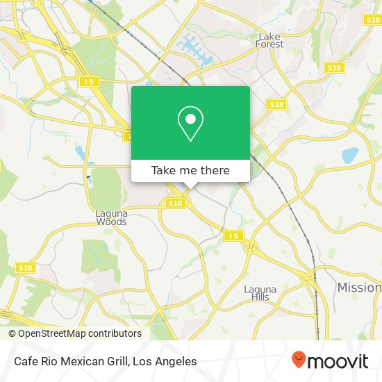 Mapa de Cafe Rio Mexican Grill