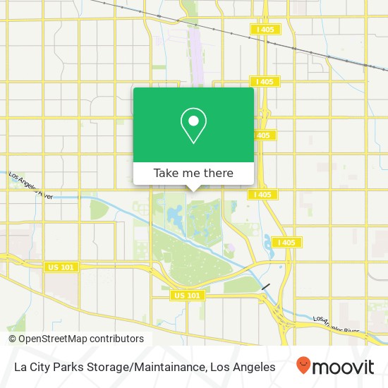 Mapa de La City Parks Storage / Maintainance