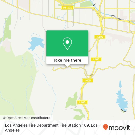 Los Angeles Fire Department Fire Station 109 map