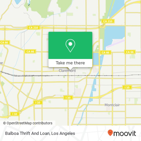 Balboa Thrift And Loan map