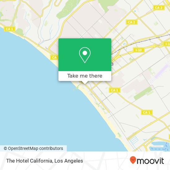 The Hotel California map