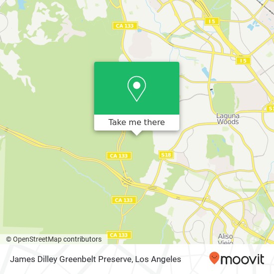 Mapa de James Dilley Greenbelt Preserve