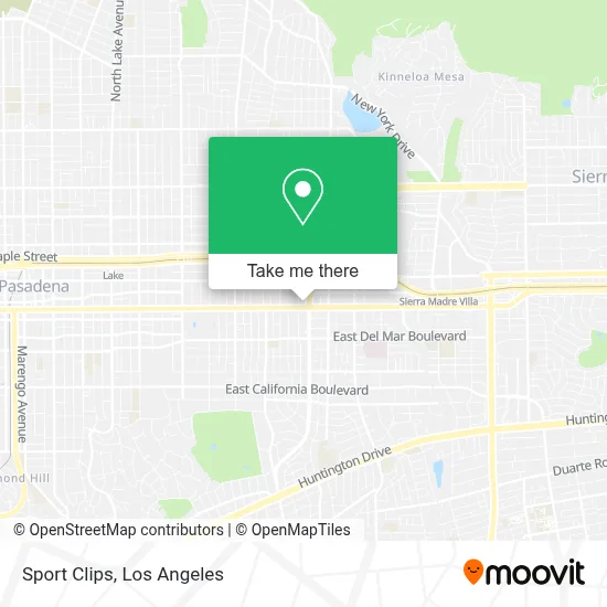 Sport Clips map