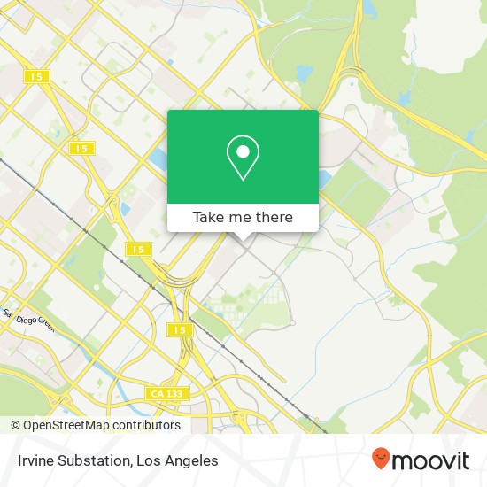 Mapa de Irvine Substation