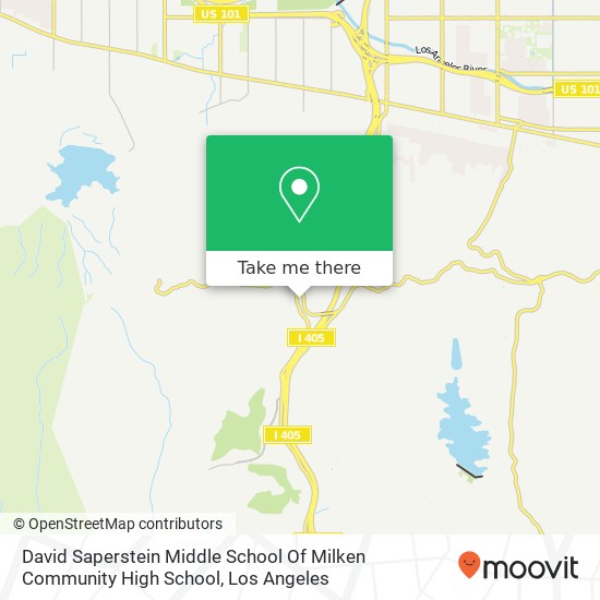 David Saperstein Middle School Of Milken Community High School map