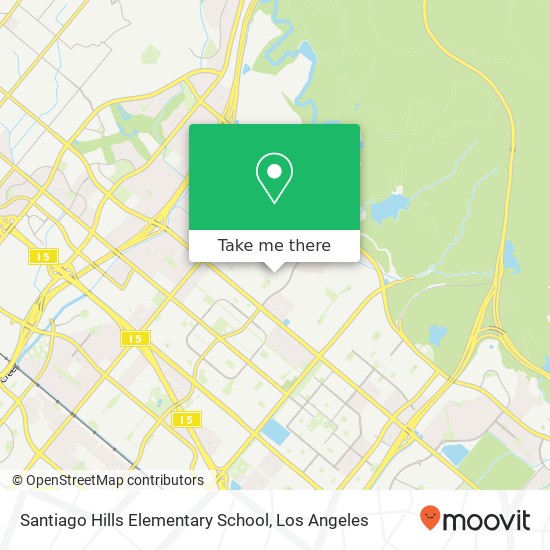 Santiago Hills Elementary School map