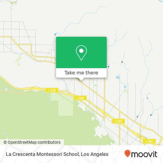 Mapa de La Crescenta Montessori School
