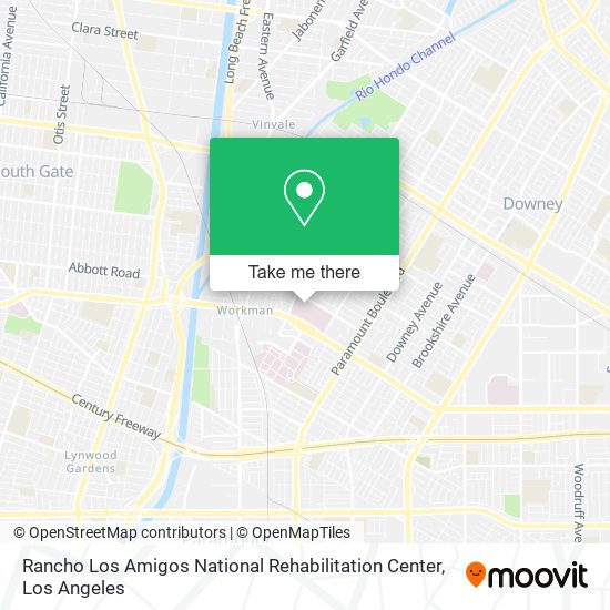 Rancho Los Amigos National Rehabilitation Center map