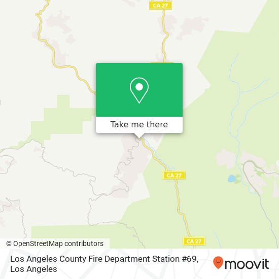 Mapa de Los Angeles County Fire Department Station #69
