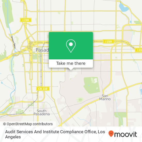Audit Services And Institute Compliance Office map