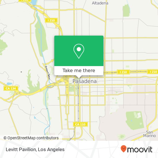 Mapa de Levitt Pavilion