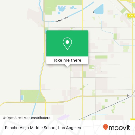 Mapa de Rancho Viejo Middle School