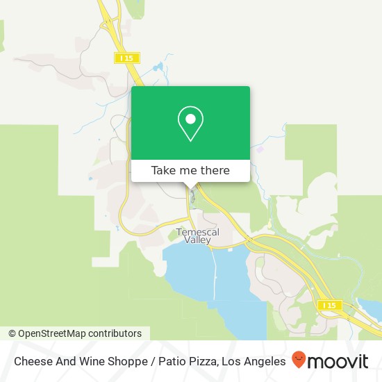 Mapa de Cheese And Wine Shoppe / Patio Pizza