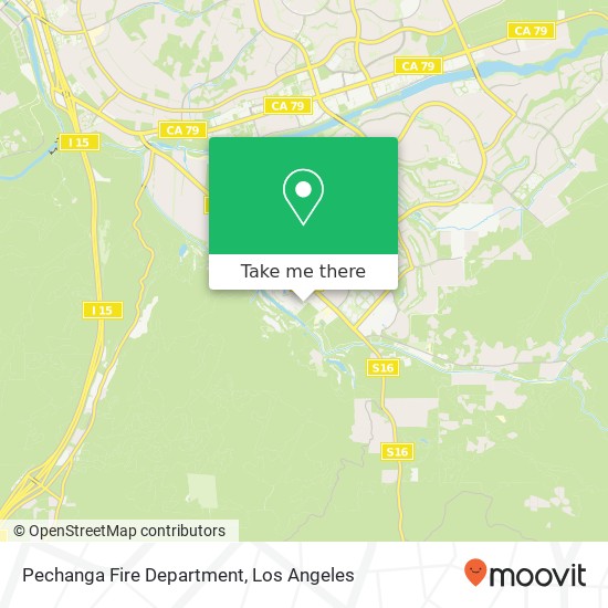 Mapa de Pechanga Fire Department