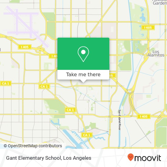 Gant Elementary School map