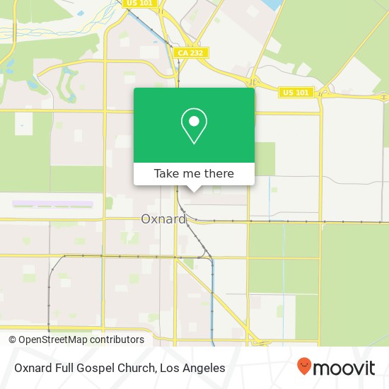 Mapa de Oxnard Full Gospel Church