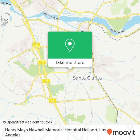 Mapa de Henry Mayo Newhall Memorial Hospital Heliport