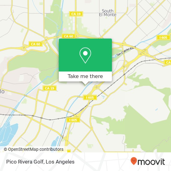 Pico Rivera Golf map