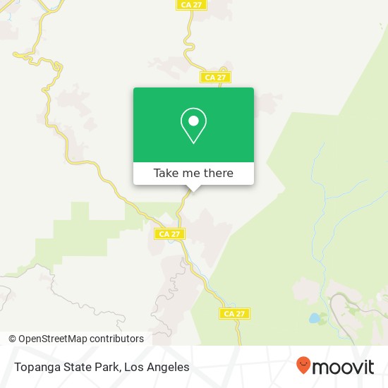 Mapa de Topanga State Park