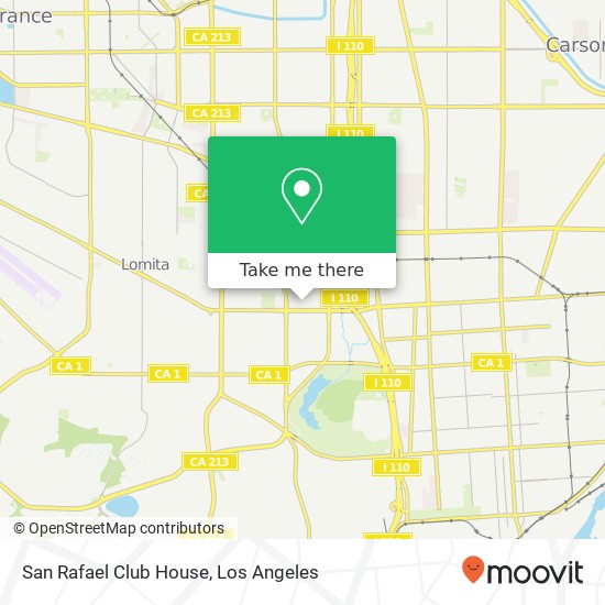 San Rafael Club House map