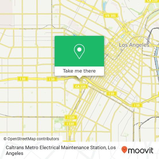 Caltrans Metro Electrical Maintenance Station map