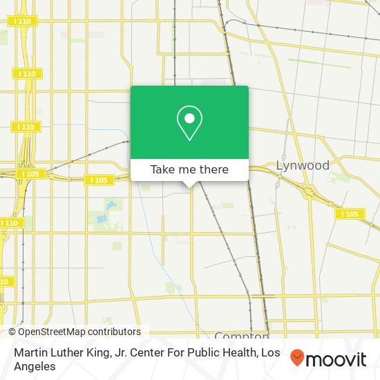 Mapa de Martin Luther King, Jr. Center For Public Health