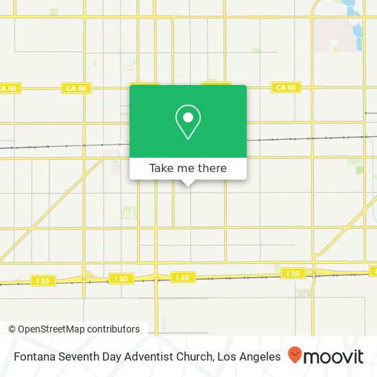 Mapa de Fontana Seventh Day Adventist Church