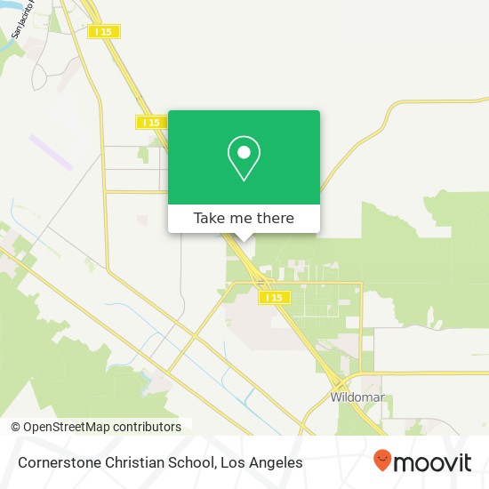 Cornerstone Christian School map