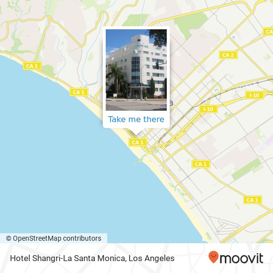 Hotel Shangri-La Santa Monica map