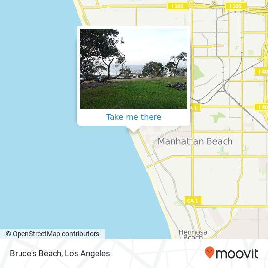 Bruce's Beach map