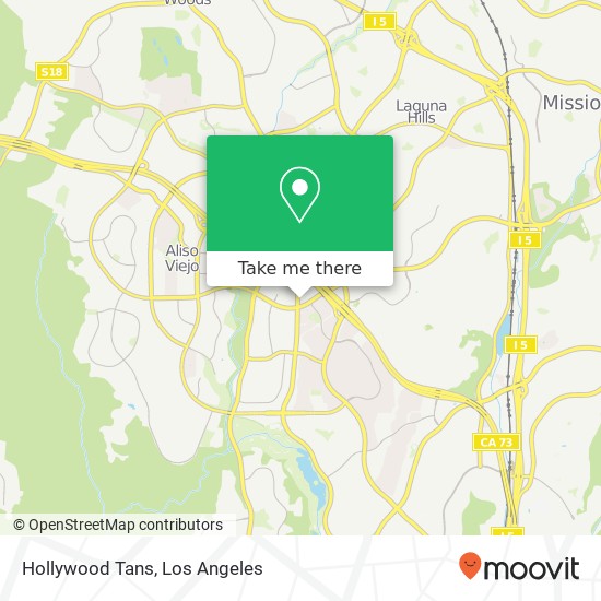 Hollywood Tans map