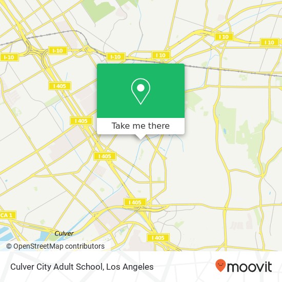 Culver City Adult School map