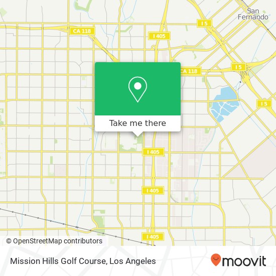 Mapa de Mission Hills Golf Course