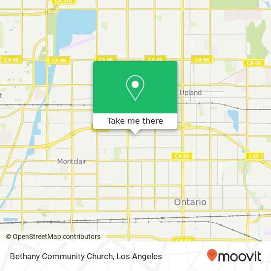 Bethany Community Church map