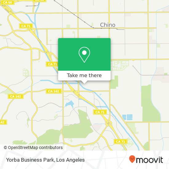 Mapa de Yorba Business Park