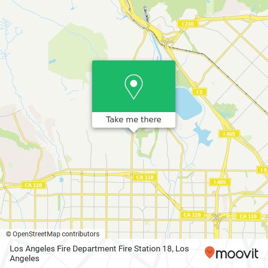 Los Angeles Fire Department Fire Station 18 map