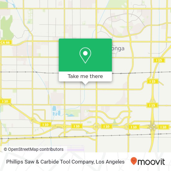 Mapa de Phillips Saw & Carbide Tool Company