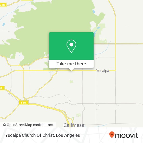 Mapa de Yucaipa Church Of Christ