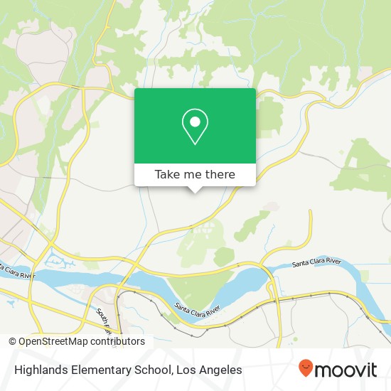 Highlands Elementary School map