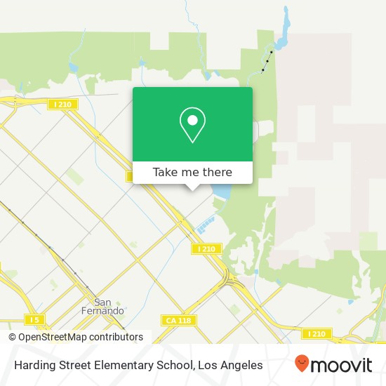 Harding Street Elementary School map