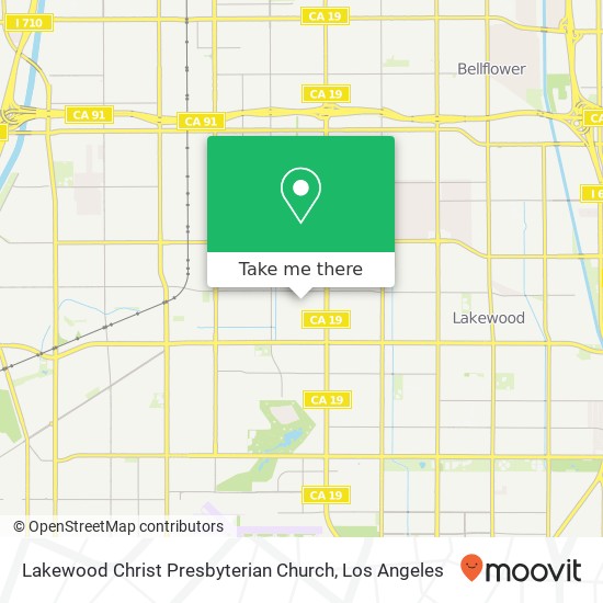 Lakewood Christ Presbyterian Church map