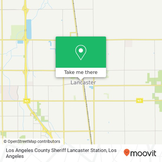 Los Angeles County Sheriff Lancaster Station map