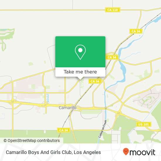 Mapa de Camarillo Boys And Girls Club