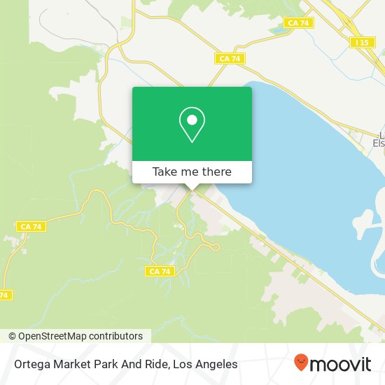 Ortega Market Park And Ride map