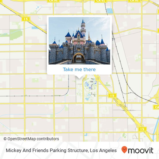 Mickey And Friends Parking Structure map