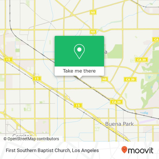 First Southern Baptist Church map