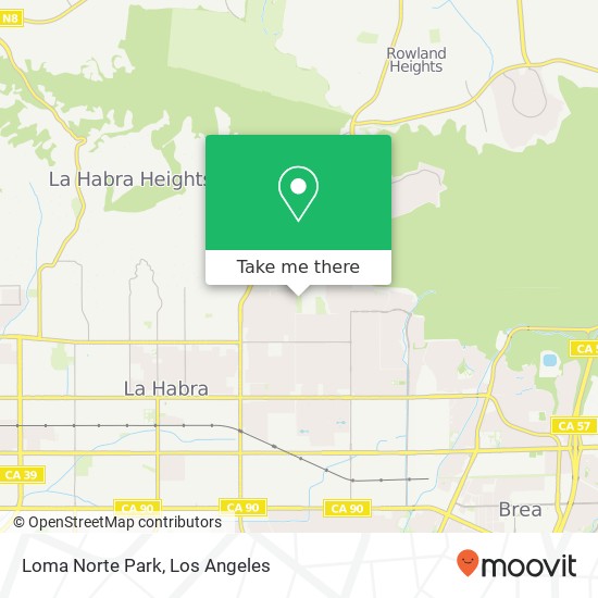 Loma Norte Park map