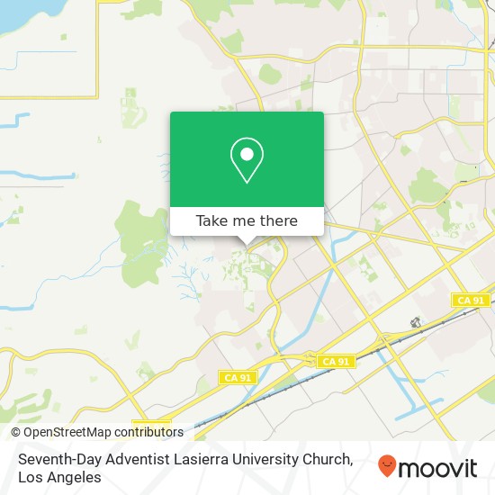 Seventh-Day Adventist Lasierra University Church map